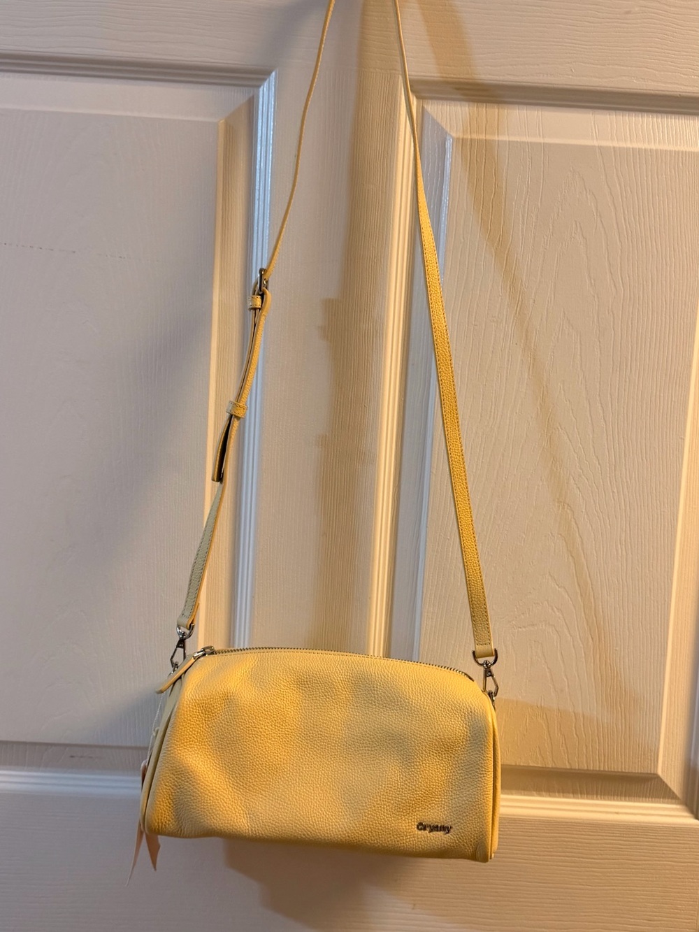 NWT Oryany Connie Shoulder Bag Butter Cream Genuine Leather Crossbody O2SBSD05